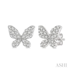 ASHI Butterfly Petite Diamond Fashion Earrings 641A7PPFSERWG