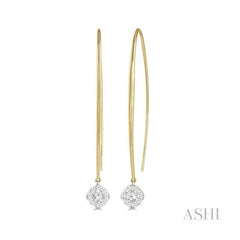 ASHI Cushion Shape Lovebright Essential Diamond Earrings 925A3PPFVERYW