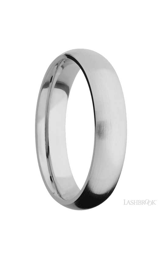 5 mm wide Domed Titanium band.