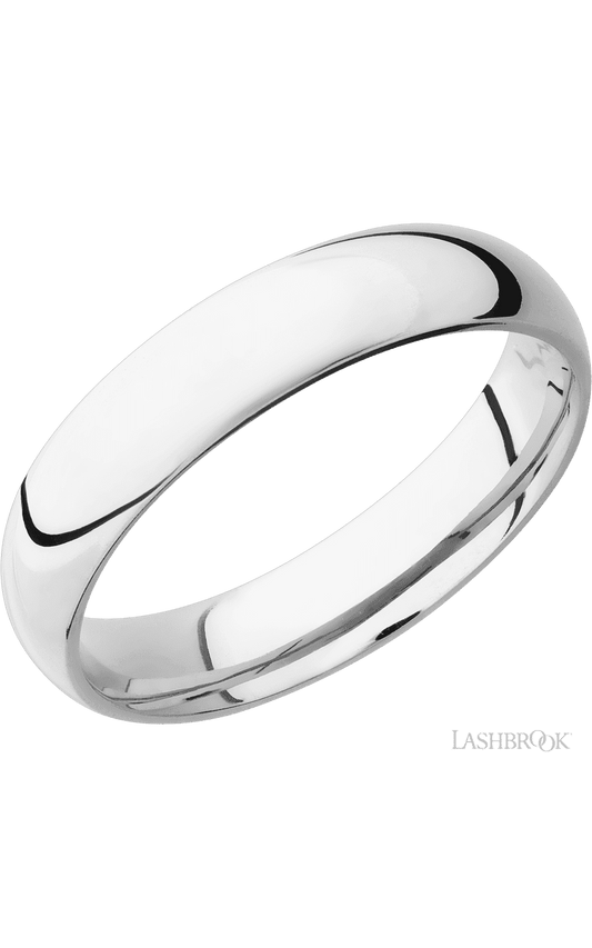 5 mm wide Domed Cobalt Chrome band.