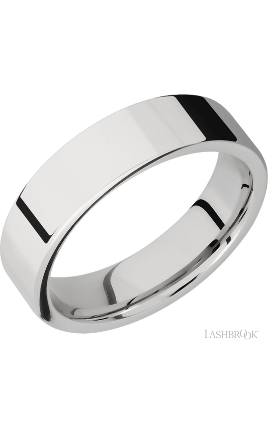 6 mm wide Flat Cobalt Chrome band.