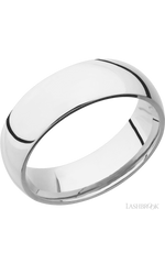 7 mm wide Domed Cobalt Chrome band.