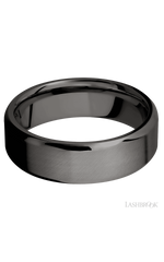 7 mm wide Beveled Tantalum Noir band.