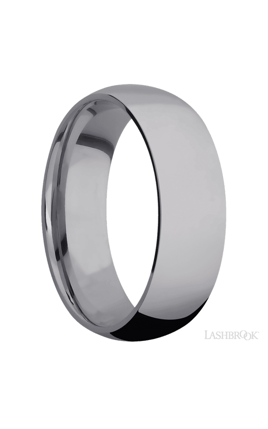 7 mm wide Domed Tantalum band.