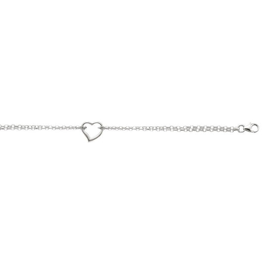 Royal Chain 14K 10in White Gold Diamond Cut/ Textured Anklet with Lobster Clasp ANK124