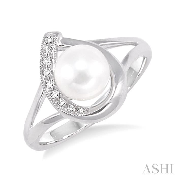 ASHI Pearl & Diamond Fashion Ring 55709PPFXWG