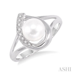 ASHI Pearl & Diamond Fashion Ring 55709PPFXWG