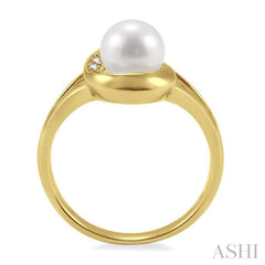 ASHI Pearl & Diamond Fashion Ring 55709PPTXYG