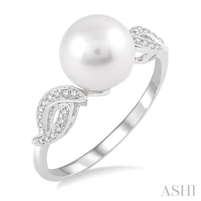 ASHI Pearl & Diamond Fashion Ring 55889PPFSWPWG