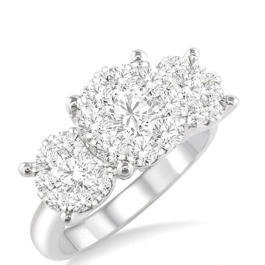 Parkplace Jewelers Round Shape Past Present & Future Lovebright Essential Diamond Engagement Ring 36920PPFVWG-2.00
