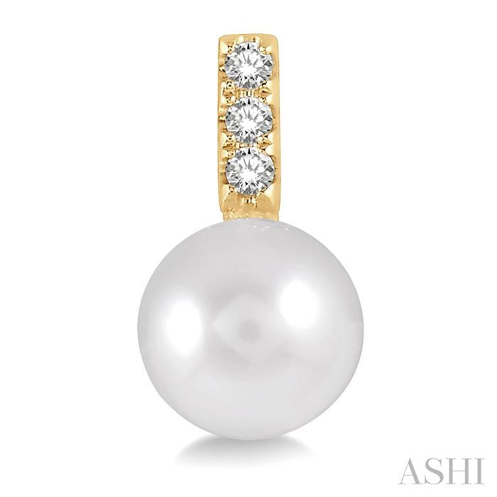 ASHI Pearl & Diamond Fashion Earrings 56038PPTGERWPYG