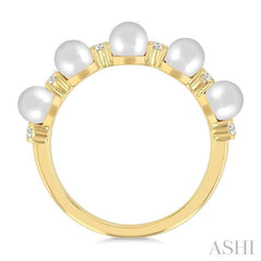 ASHI Pearl & Diamond Fashion Ring 561B8PPFGWPYG