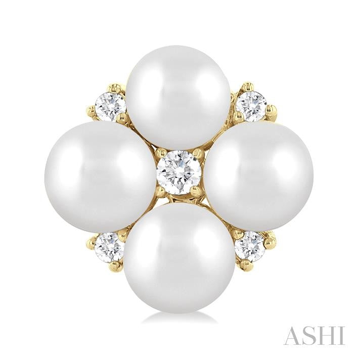 ASHI Pearl & Diamond Fashion Earrings 56248PPTGERWPYG