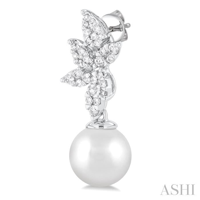 ASHI Pearl & Lovebright Diamond Fashion Earrings 56334PPFGERWPWG