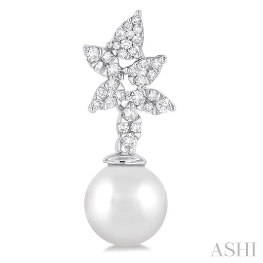 ASHI Pearl & Lovebright Diamond Fashion Earrings 56334PPFGERWPWG