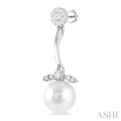 ASHI Pearl & Lovebright Diamond Fashion Earrings 56356PPFGERWPWG