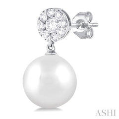ASHI Pearl & Lovebright Diamond Fashion Earrings 56366PPFGERWPWG