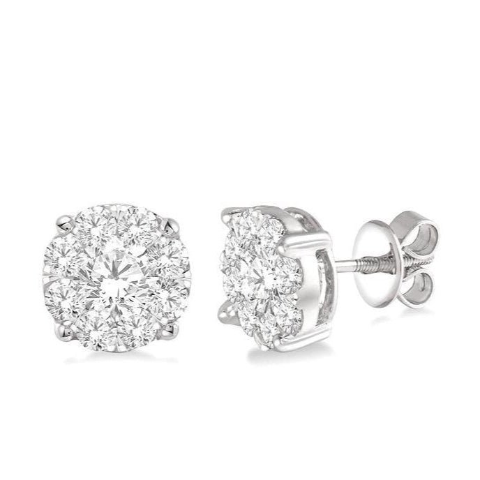 Parkplace Jewelers Round Shape Lovebright Essential Diamond Stud Earrings 91750PPFVERWG-1.50