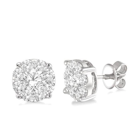 Parkplace Jewelers Round Shape Lovebright Essential Diamond Stud Earrings 91750PPFVERWG-1.50