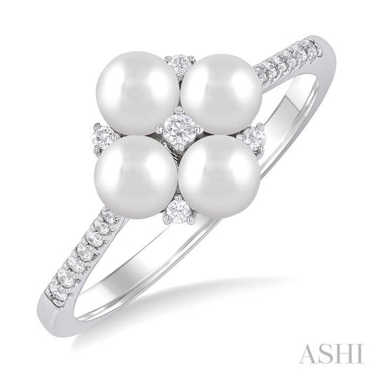 ASHI Pearl & Diamond Fashion Ring 56398PPTGWPWG