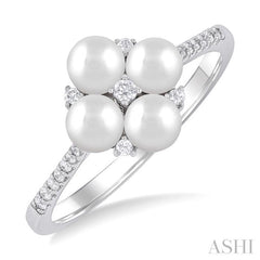 ASHI Pearl & Diamond Fashion Ring 56398PPTGWPWG