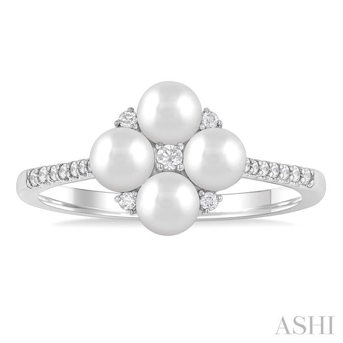 ASHI Pearl & Diamond Fashion Ring 56398PPTGWPWG
