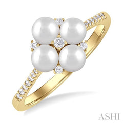 ASHI Pearl & Diamond Fashion Ring 56398PPTGWPYG