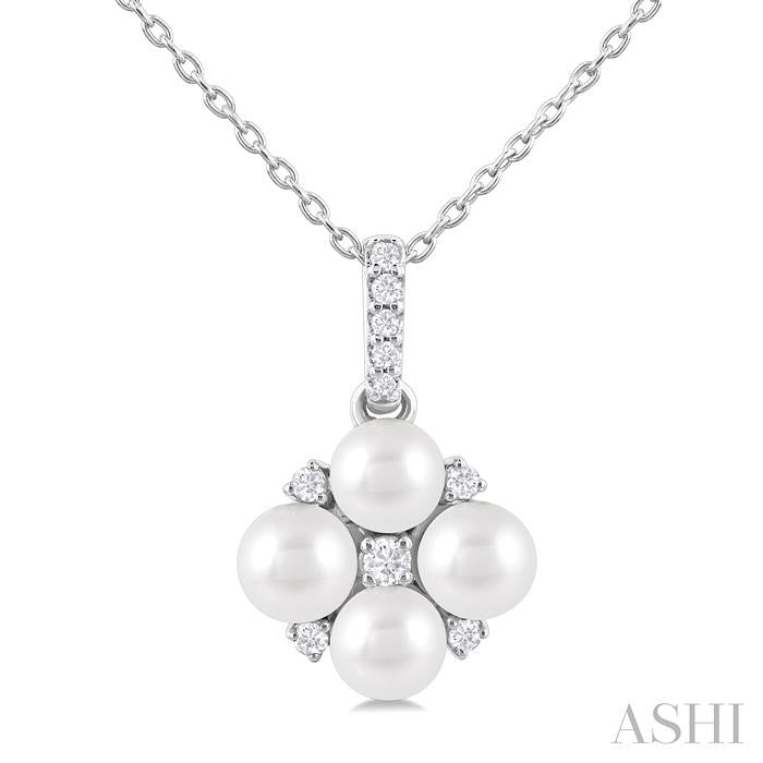 ASHI Pearl & Diamond Fashion Pendant 56399PPTGPDWPWG