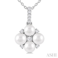 ASHI Pearl & Diamond Fashion Pendant 56399PPTGPDWPWG