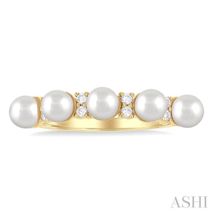ASHI Pearl & Diamond Fashion Ring 56428PPTGWPYG