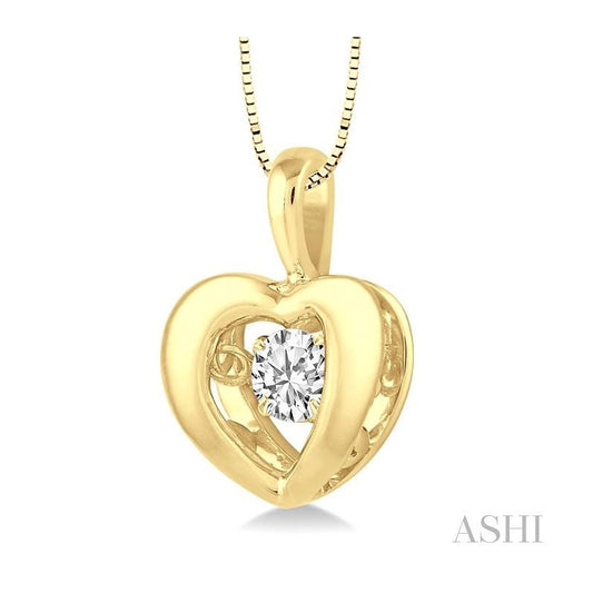 ASHI Heart Shape Emotion Diamond Pendant 69229PPTXPDYG