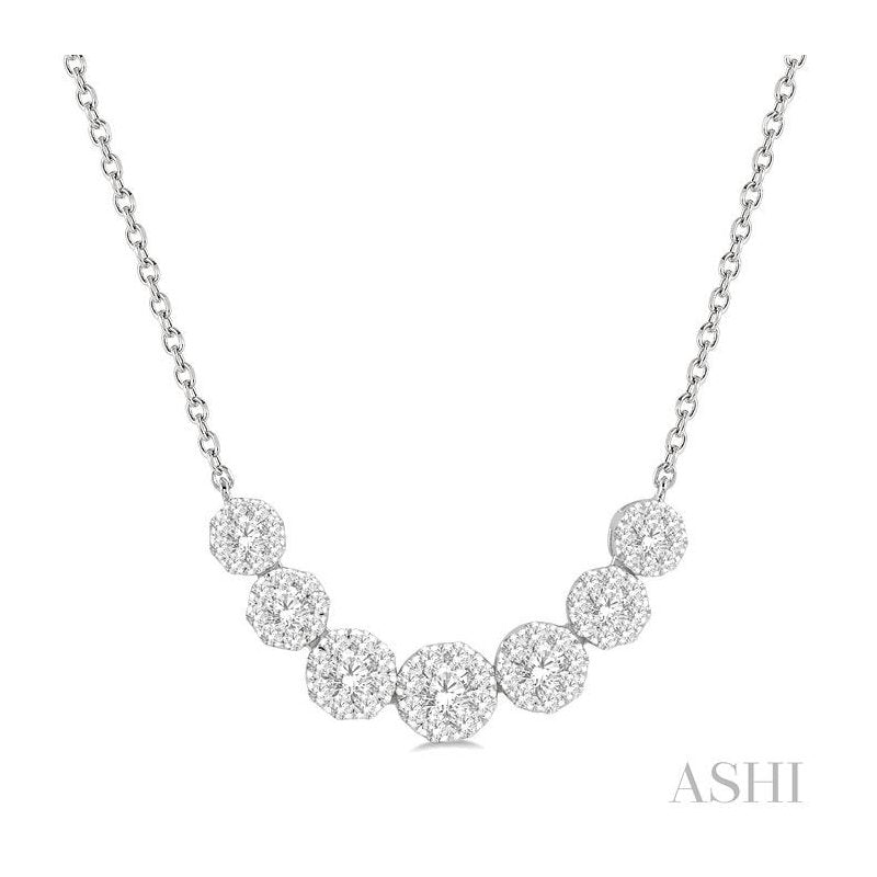 ASHI Lovebright Essential Diamond Smile Necklace 9936VPPFGNKWG