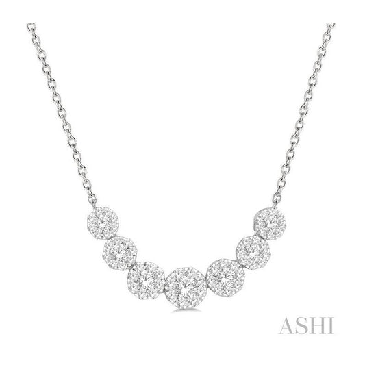 ASHI Lovebright Essential Diamond Smile Necklace 9936VPPFGNKWG