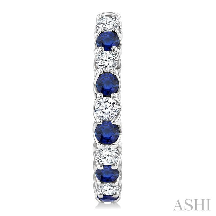 ASHI Inside-Out Alternate Gemstone & Diamond Hoop Earrings 57651PPFGERSPWG