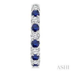 ASHI Inside-Out Alternate Gemstone & Diamond Hoop Earrings 57651PPFGERSPWG
