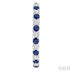 ASHI Inside-Out Alternate Gemstone & Diamond Hoop Earrings 57840PPFGERSPWG-2.60