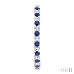 ASHI Inside-Out Alternate Gemstone & Diamond Hoop Earrings 57841PPFGERSPWG
