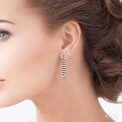 ASHI Inside-Out Alternate Gemstone & Diamond Hoop Earrings 57861PPFGERSPWG
