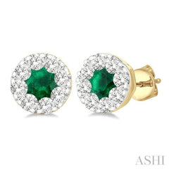 ASHI Lovebright Gemstone & Diamond Earrings 58683PPFGEREMYW