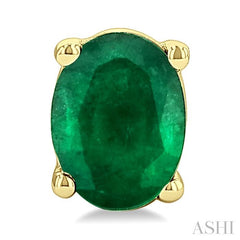 ASHI Oval Shape Gemstone Stud Earrings 58909PPF@EREMYG-OV