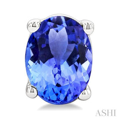 ASHI Oval Shape Gemstone Stud Earrings 58909PPF@ERTZWG-OV