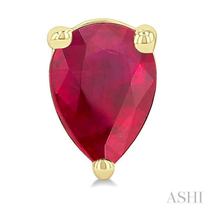 ASHI Pear Shape Gemstone Stud Earrings 58919PPF@ERRBYG-PR