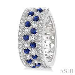 ASHI Gemstone & Diamond Hoop Earrings 59041PPFGERSPWG