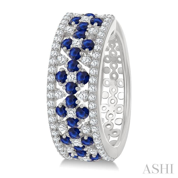 ASHI Gemstone & Diamond Hoop Earrings 59082PPFGERSPWG