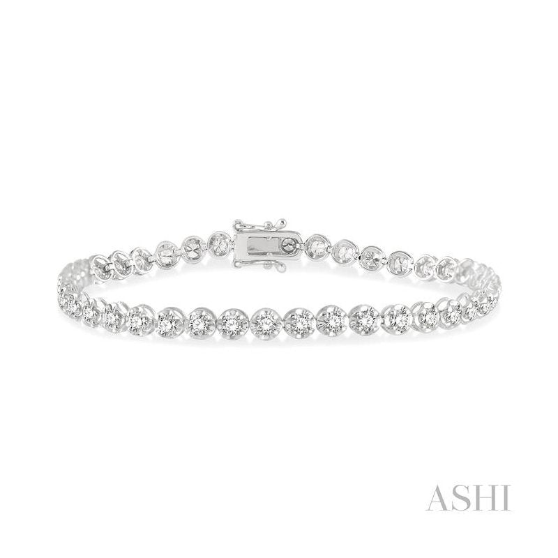 ASHI Illusion Diamond Tennis Bracelet 70253PPTGWG