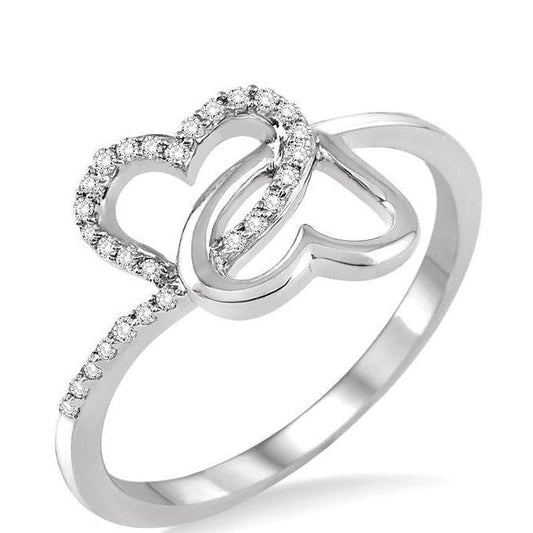 Parkplace Jewelers Twin Heart Shape Diamond Fashion Ring 34748PPTSWG