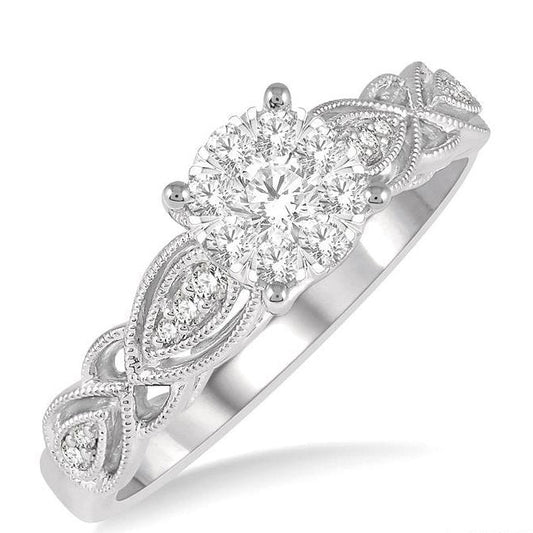 Parkplace Jewelers Round Shape Lovebright Diamond Ring 149E4PPFHWG