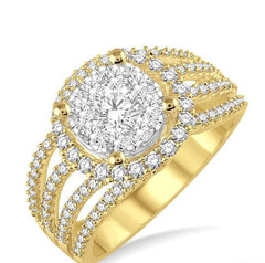 Parkplace Jewelers Round Shape Halo Lovebright Diamond Ring 33721PPFVYG