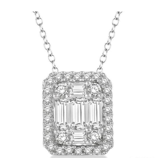 Parkplace Jewelers Halo Fusion Diamond Pendant 970A2PPFVPDWG