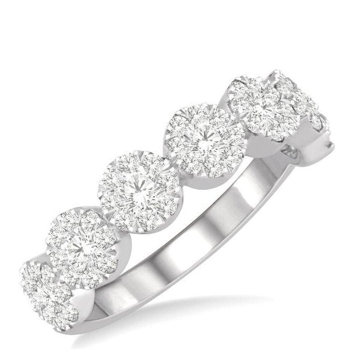Parkplace Jewelers Round Shape 7 Stone Lovebright Essential Diamond Wedding Band 152D1PPFHWG